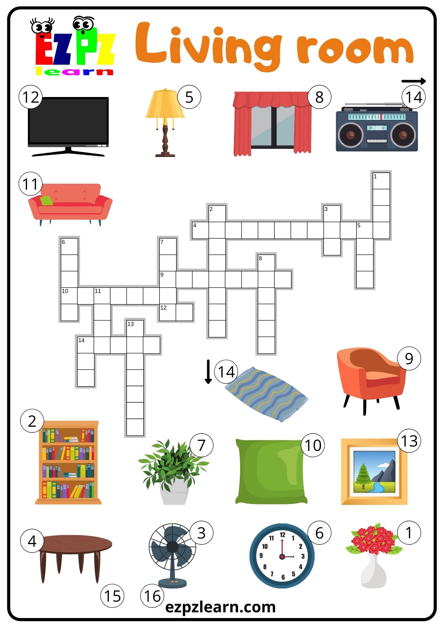 Living Room Crossword 2 